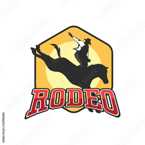 rodeo logo for your sport business, vector illustration
