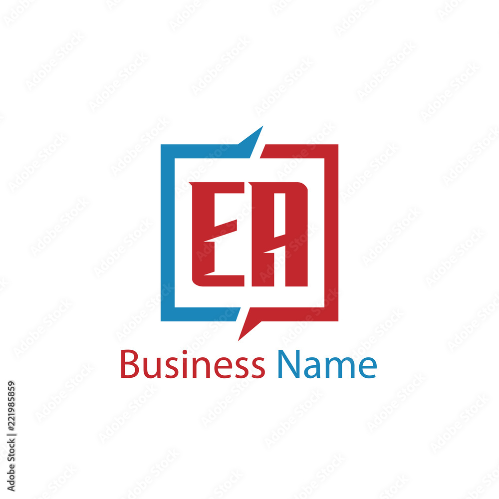 Initial Letter EA Logo Template Design Initial Letter EA Logo Template Design