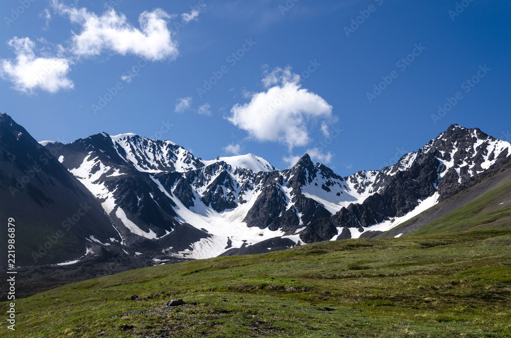Yukon snowy mountains