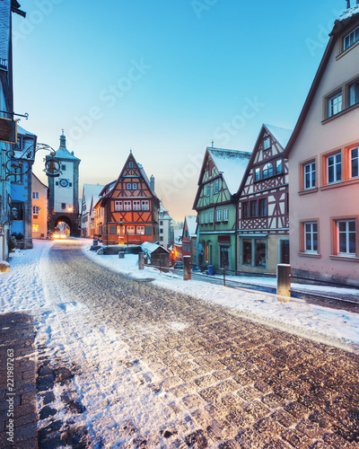 Medieval old Rothenburg ob der Tauber photo