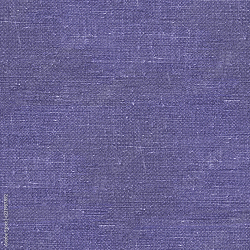 Seamless texture of blank piece of coarse cloth, natural rustic textile. Canvas, cotton, flex, burlap for your design. Trendy ultra violet color.
