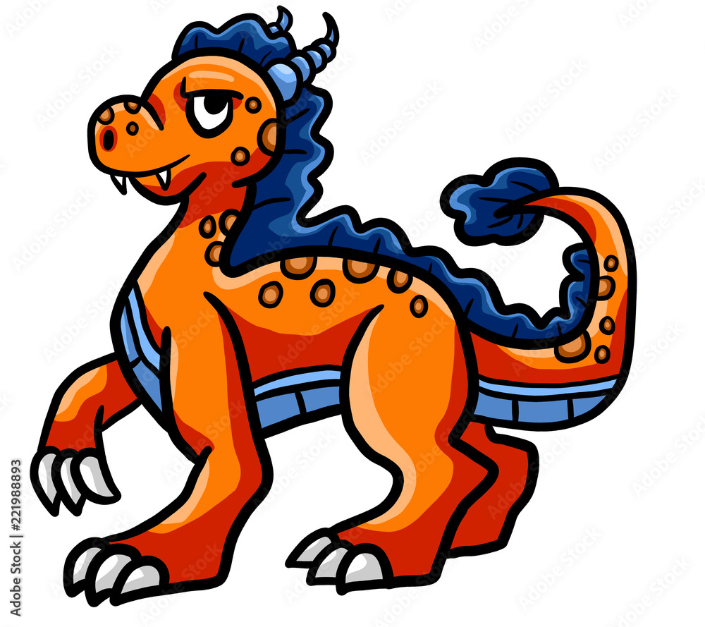 Obraz premium Orange Dragon