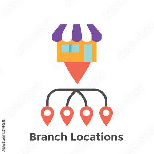 Franchise Icon Set with Home Office, corporate Headquarters and Franchisee Icon Images
