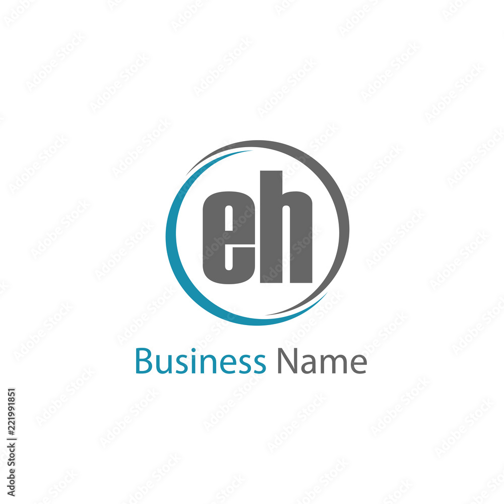 Initial Letter EH Logo Template Design Initial Letter EH Logo Template Design