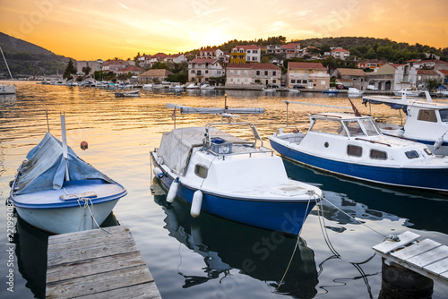 Fototapeta Naklejka Na Ścianę i Meble -  Vela Luka, Korcula island, Croatia