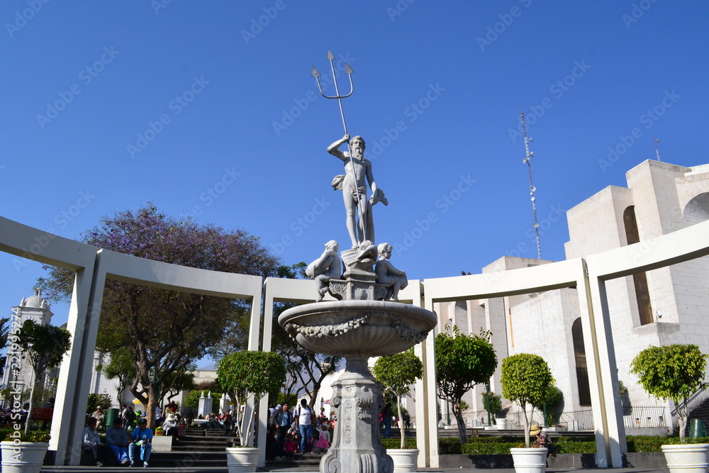 Fototapeta premium Neptune sculture