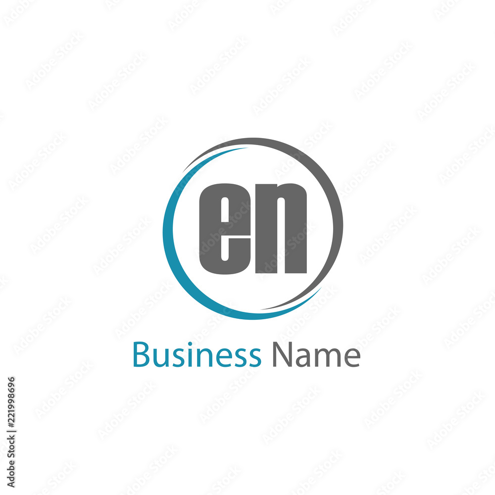 Initial Letter EN Logo Template Design Initial Letter EN Logo Template Design