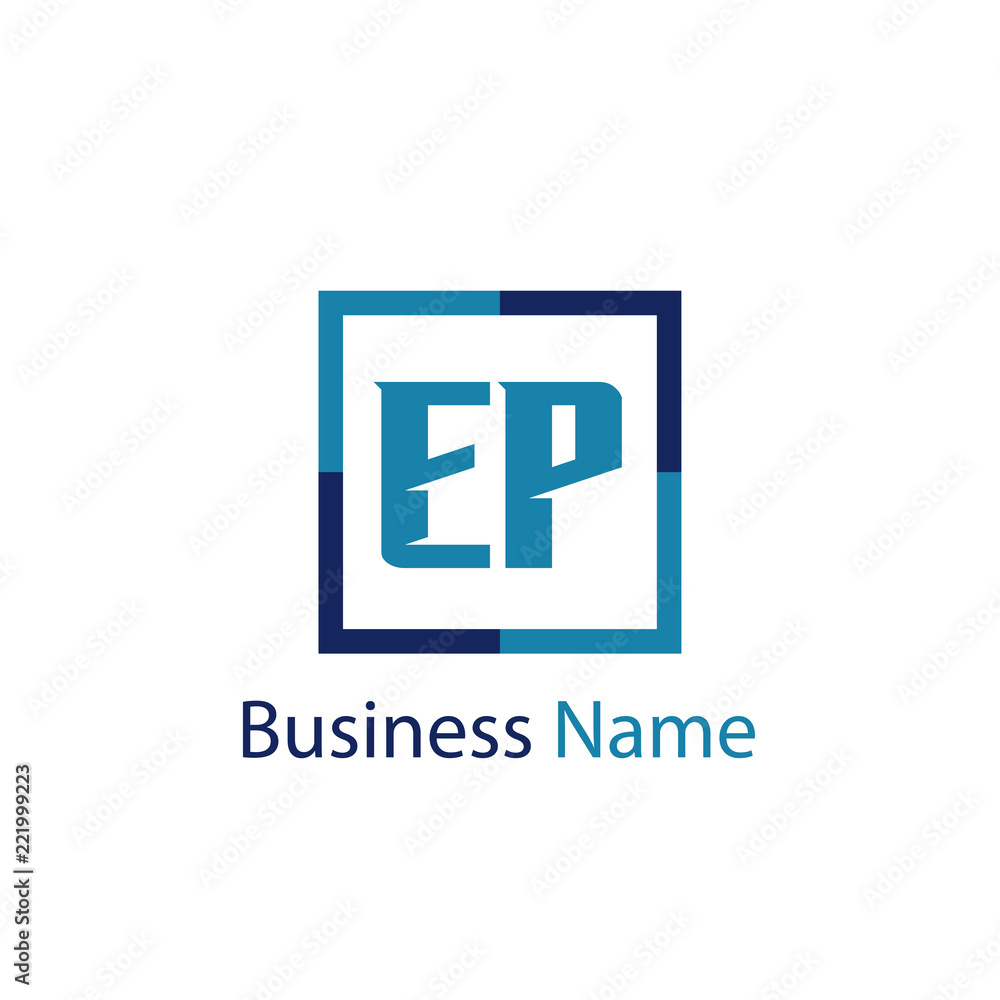 Obraz premium Initial Letter EP Logo Template Design