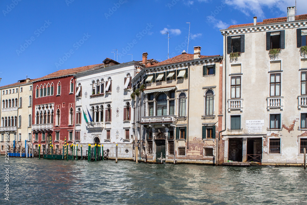 Obraz premium Palaces on Grand Canal, Venice, Italy