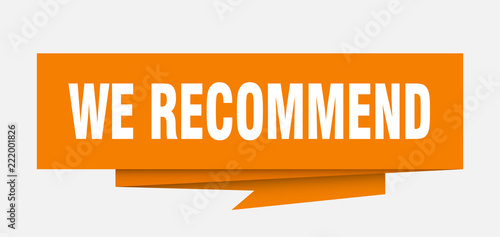 we recommend