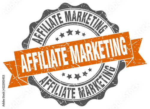affiliate marketing stamp. sign. seal
