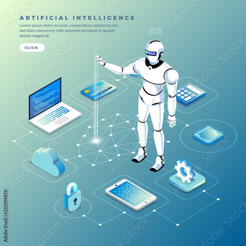 Isometric artificial intelligence AI