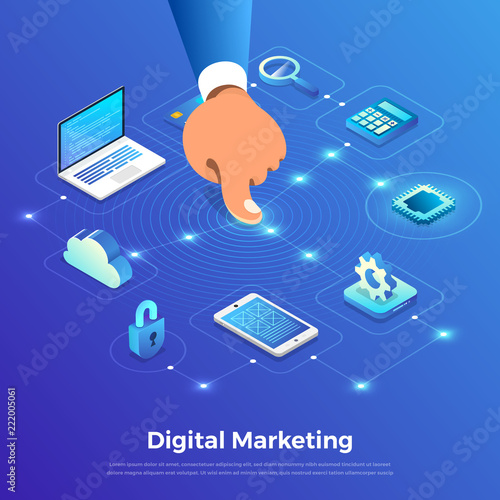 Isometric Digital Marketing