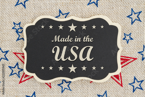 United States of America Made in the USA message photo