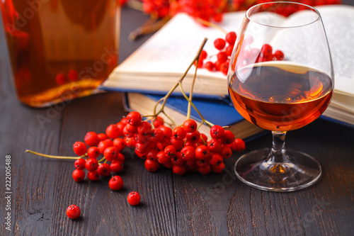 Fotografia Alcohol free homemade berry cordial