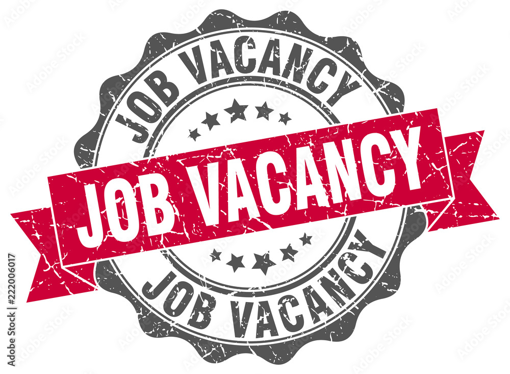 Fototapeta premium job vacancy stamp. sign. seal