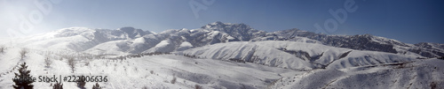 : Winter in the mountains of Kopet-Dagh in the suburbs of Ashgabat