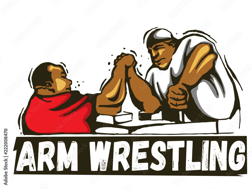 arm wrestling Stock Vector | Adobe Stock