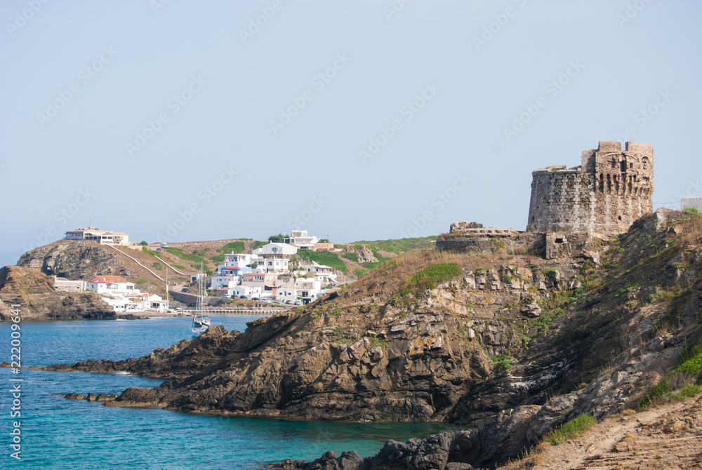 Little village and sa Mesquida cove of Menorca island