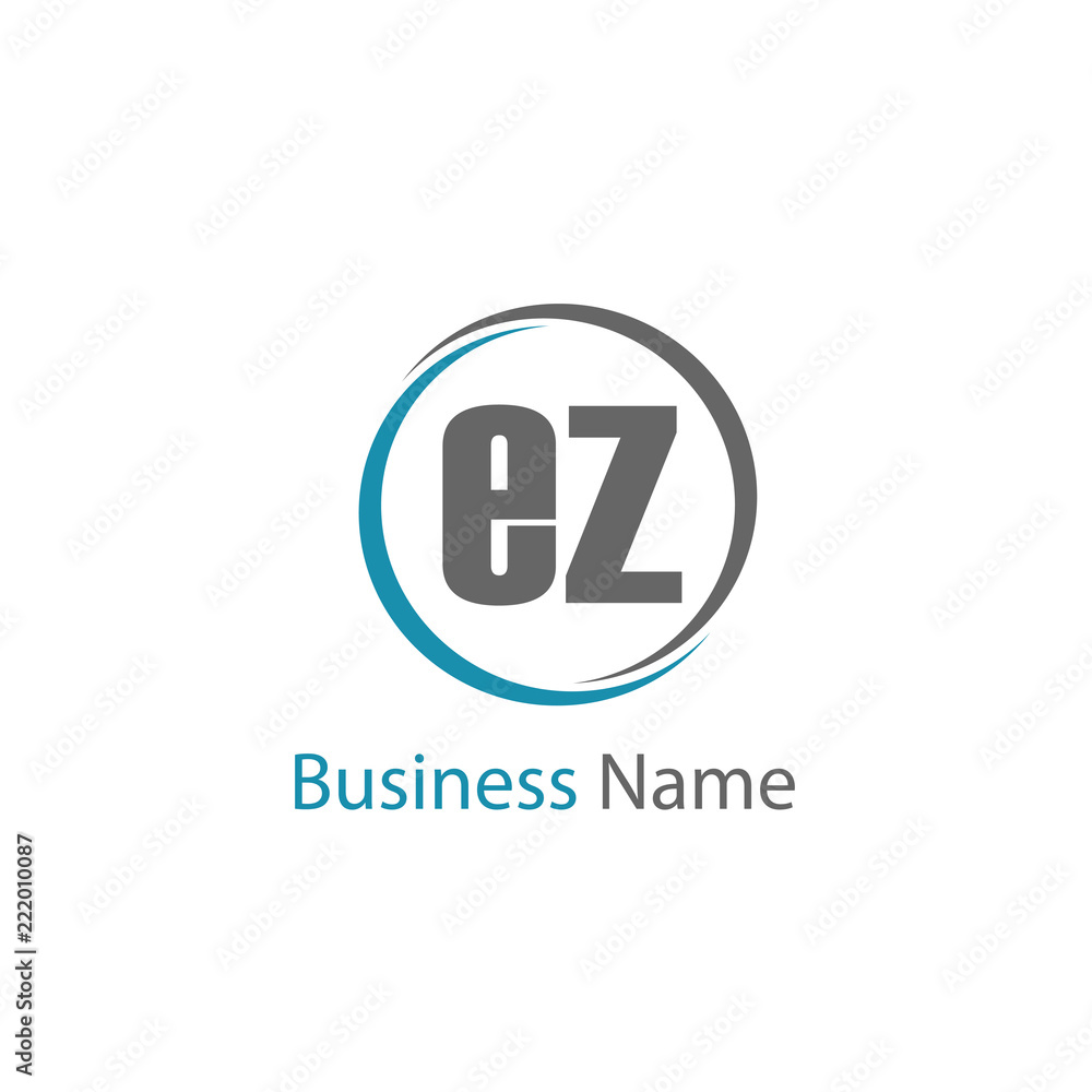 Initial Letter EZ Logo Template Design Initial Letter EZ Logo Template Design