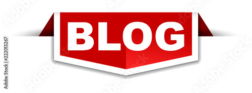 red and white banner blog