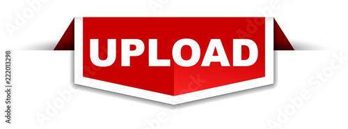 red and white banner upload