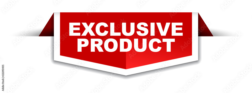 red and white banner exclusive product red and white banner exclusive product