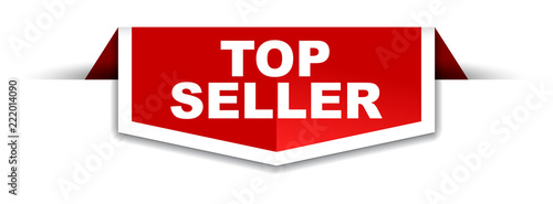 red and white banner top seller