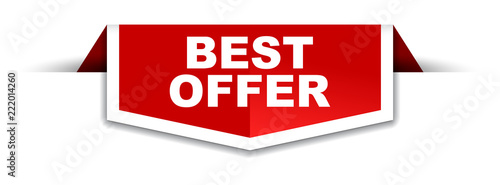 red and white banner best offer