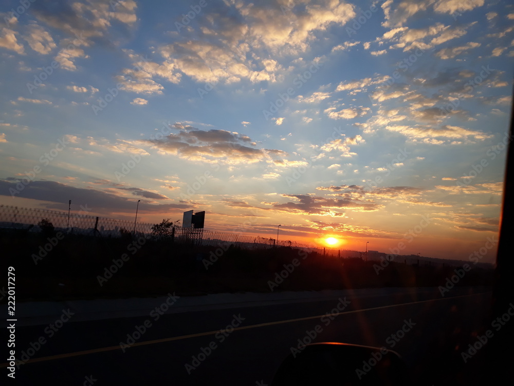 Obraz premium Sunset in SA