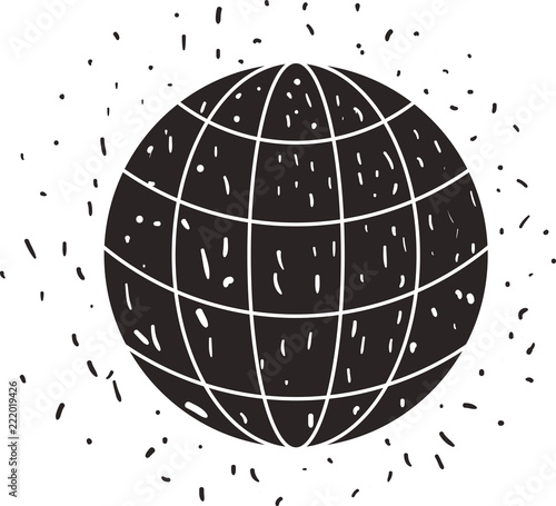 sphere planet isolated icon