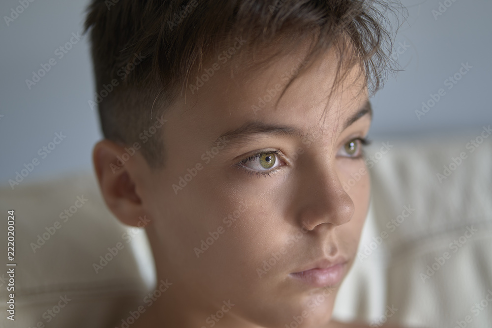 Boy with beautiful green eyes Boy with beautiful green eyes