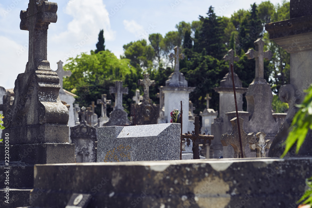 Old cemetery in Europe Old cemetery in Europe