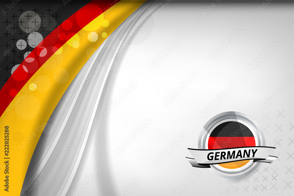 Obraz premium Germany flag concept background for Independence Day and other events, Vector illustration