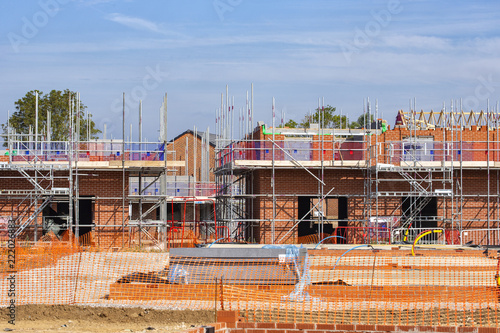 Newly build homes in a residential estate in England