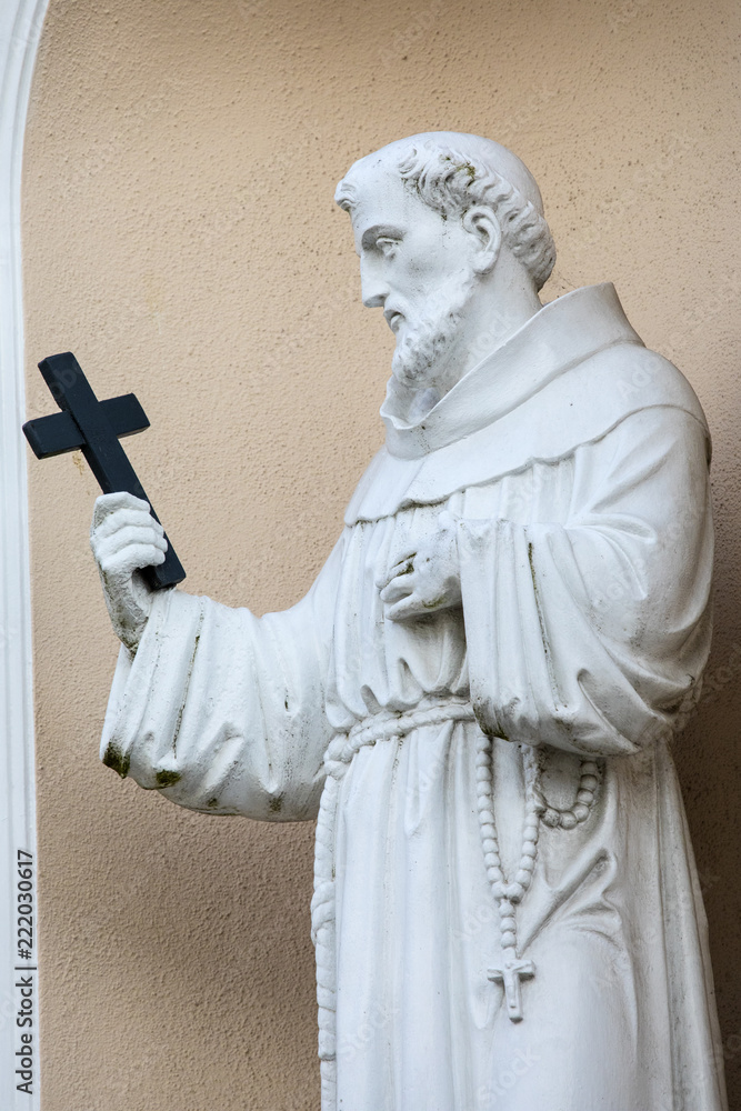 Obraz premium Religious Sculpture at the Franciscan Friary Church in Waterford, Ireland
