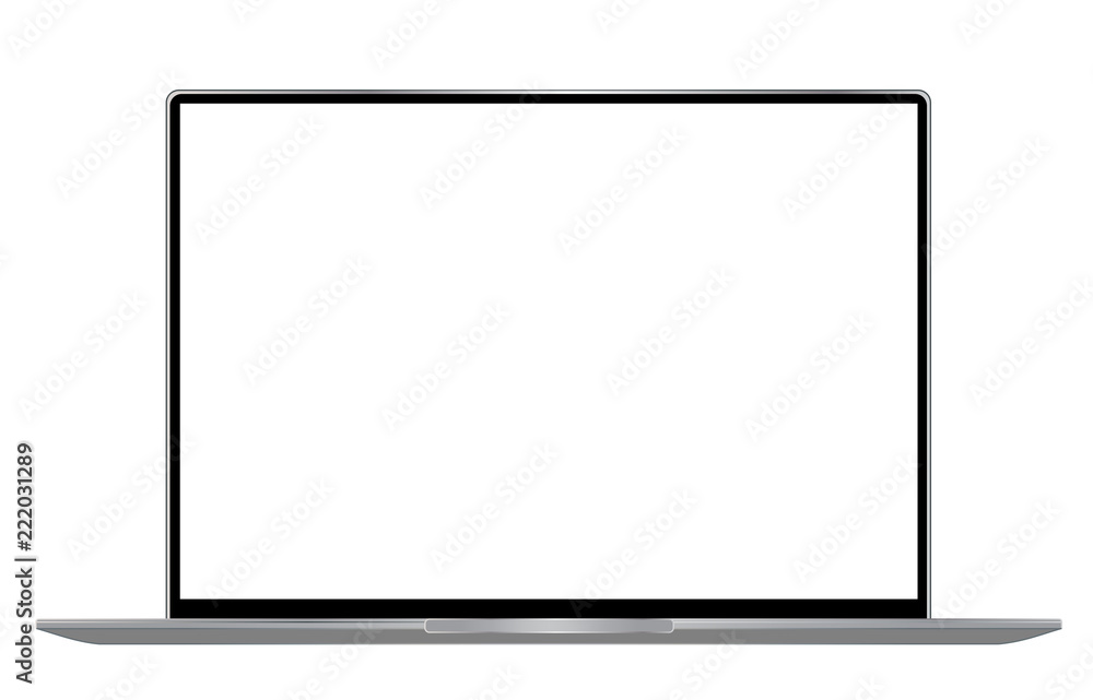 Modern laptop computer vector mockup vector eps 10 Modern laptop computer vector mockup vector eps 10