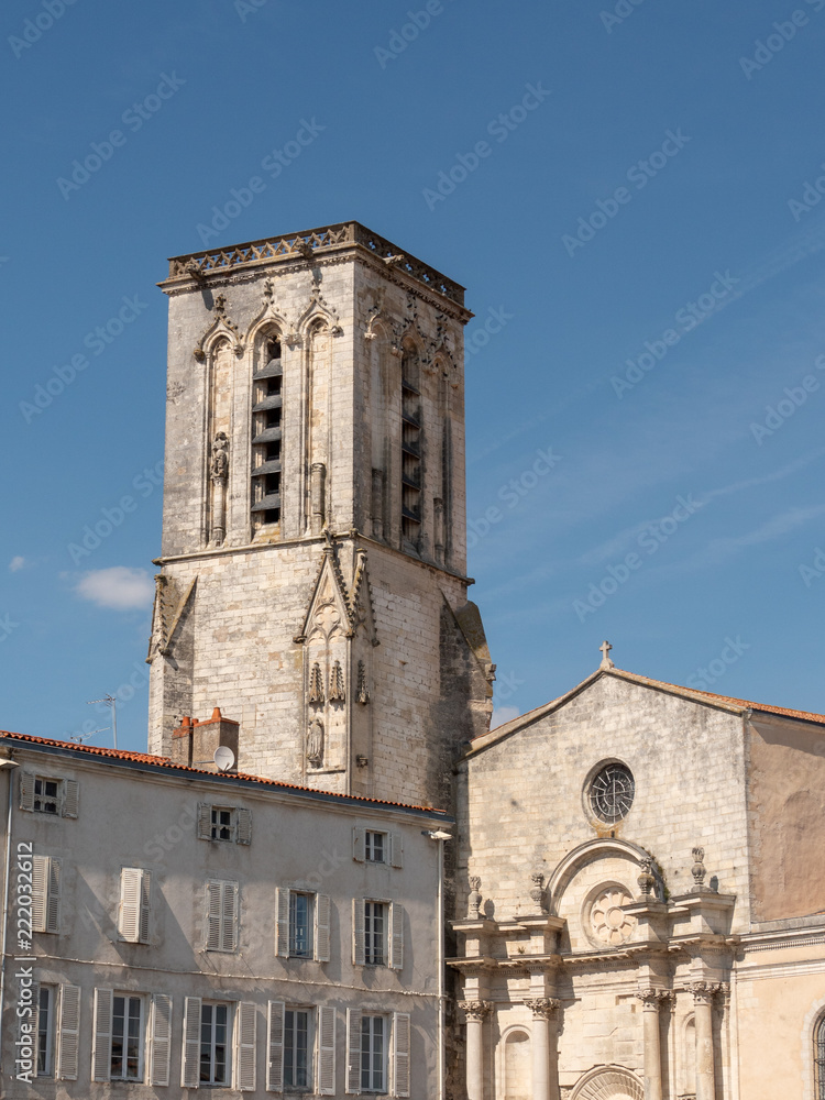 Cityscape of the city of La Rochelle, western France.