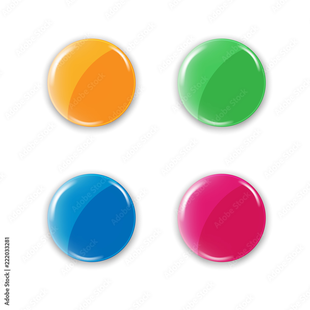 Blank badge. vector realistic illustration Blank badge. vector realistic illustration