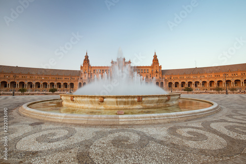 Seville, Spain. Spanish square (Plaza de Espana)