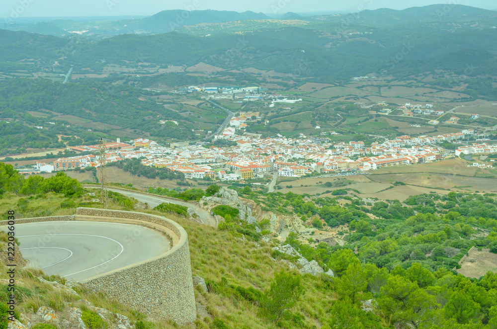 Views from Monte toro, Menorca, Balearic Islands, Spain
