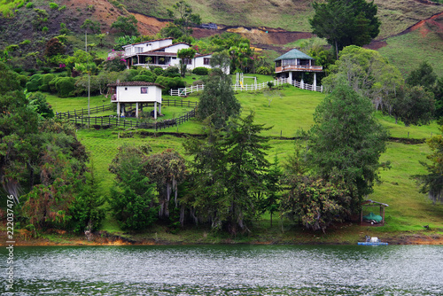 Bild auf Leinwand Guatape Lake (El Penol) in Antioquia, Colombia, South America