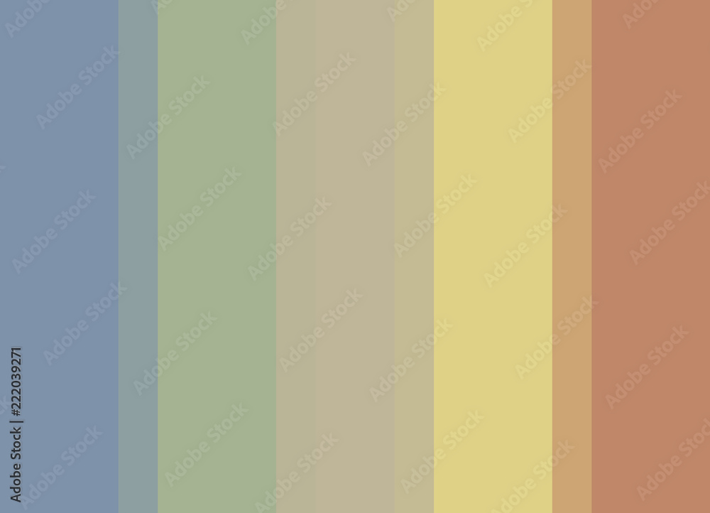 Striped background in soft pastel blue/green/beige/yellow/orange, vertical  stripes, color palette background Stock Illustration | Adobe Stock