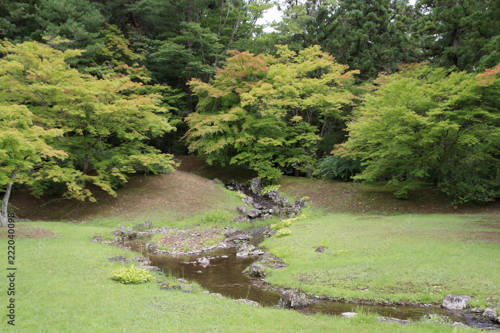 毛越寺 遣水 Stock Photo Adobe Stock