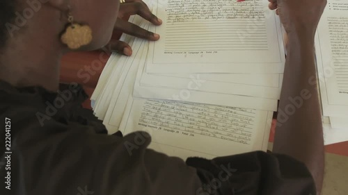 A Teacher Grading Papers