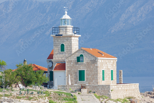 Obraz na płótnie Vue d'un phare en Croatie w salonie