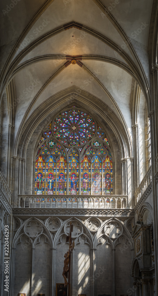 Bayeux, France - 08 16 2018:  La Cathédrale de Bayeux