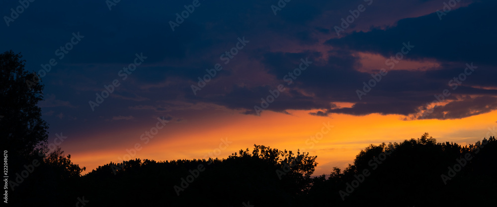 Dramatic sunset Netherlands