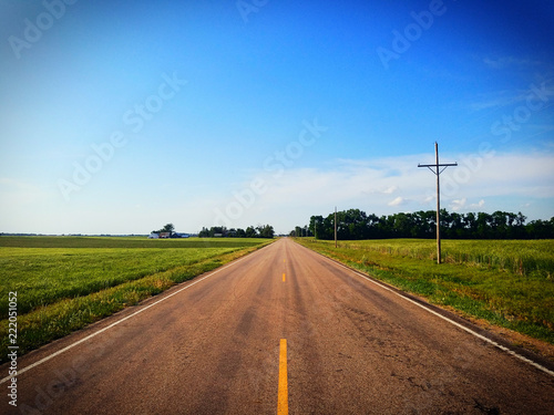 Empty Road and Blue Sky