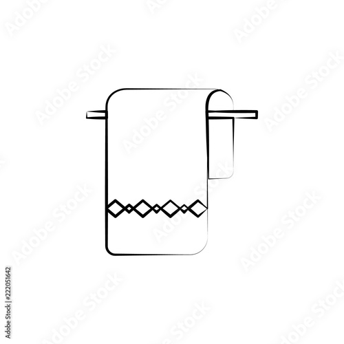 hotel towel icon. Element of anti aging icon for mobile concept and web apps. Doodle style hotel towel icon can be used for web and mobile